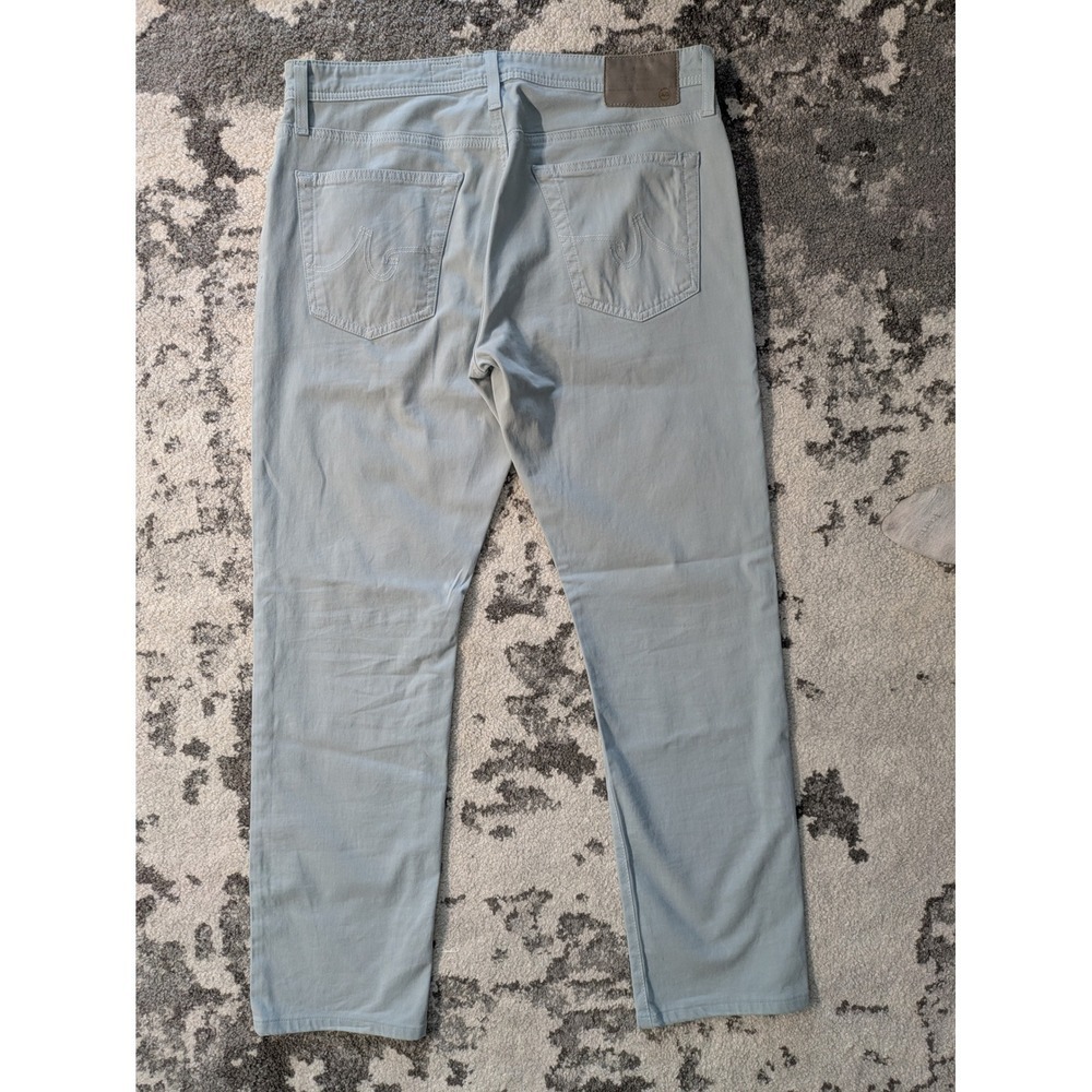 AG Adriano Goldschmied The Graduate Jeans Mens 34x34 Light Blue Cotton Blend - Picture 4 of 7